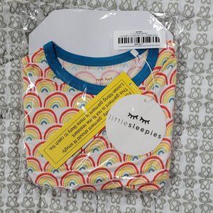 Little Sleepies | Primary Rainbows | SS & Pants | 3T
